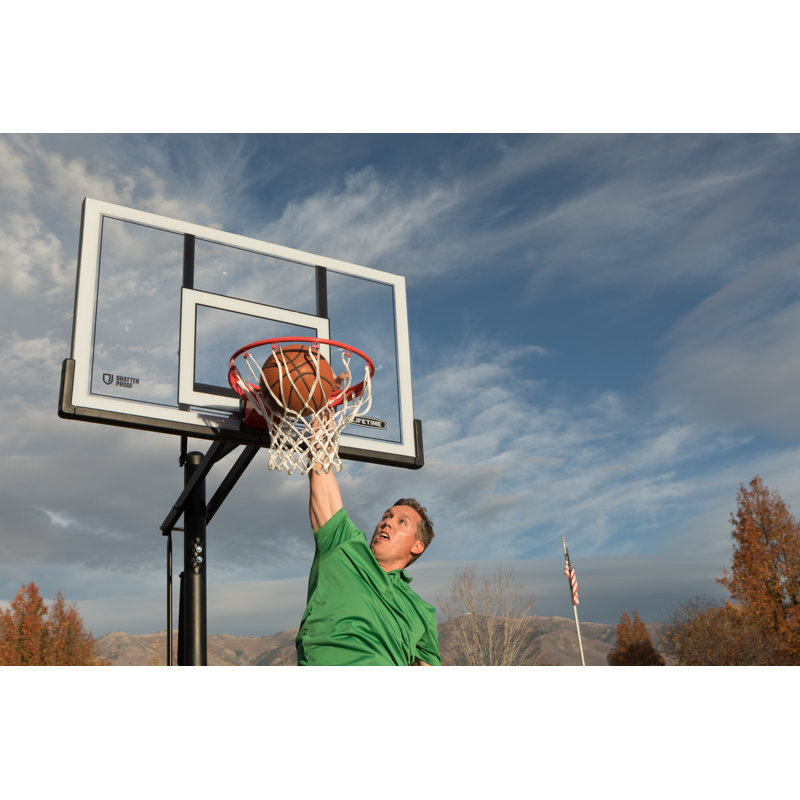 Lifetime Height Adjustable Portable Basketball Hoop (54" Polycarbonate